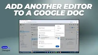 How to Add Another Editor to a Google Docs
