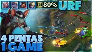 FASTEST PENTAKILL EVER | 80% CDR MADNESS | URF OUTPLAYS - BunnyFuFuu