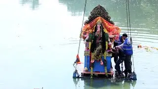 Durga Pratima Visarjan 2021 | Durga Visarjan at Tank Bund | Durga  Immersion | Durga murti Visarjan