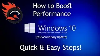 How to Boost Performance in Windows 10 - Gaming Performance FPS Boost/Startup Boost