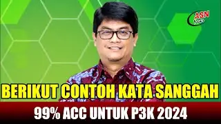 BARU! KATA SANGGAH P3K 2024 99% ACC