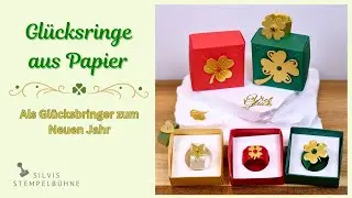 Glücksringe aus Papier / Origami Paper Ring / Silvester Goodie /Happy New Year / Stampin' Up!