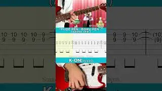 🎸K-ON! -『Fude Pen ~Boru Pen~』by Houkago Tea Time 🎶 #anime #guitar #keion #houkagoteatime #shorts