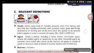 Lecture-2(FREE GST CLASSES CA FINAL)
