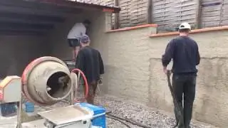 Démonstration d'une petite machine à projeter 220V - DUMATOS LOCATION