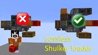 Please use lossless shulker box loaders! Glotz shulker box loader, Minecraft Java Survival 1.21.x