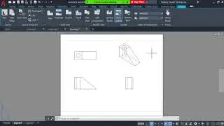 73: Create Orthographic 2D Views from 3D Drawing (AutoCAD Tutorial)