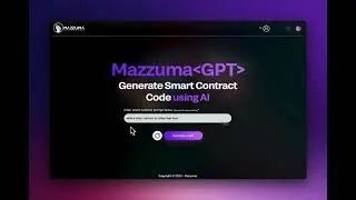 How to Use AI to create web3 code 🧑‍💻 using Mazzuma GPT