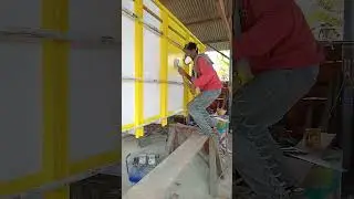 preses cat awal bak truck kuning lemon,,