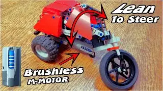 Lego Tilt Steering Leans Like a Motorcycle in the Front