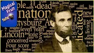 Create a Wordle Word Cloud and add in a Photo Portrait with Photoshop CC