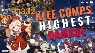 BEST KLEE TEAM COMPS FOR HIGHEST DPS | GENSHIN IMPACT