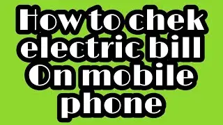 How To chek electric bill on mobile phone #malaysia 2020