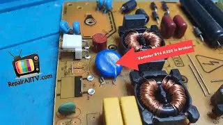 JVC tv  has no lights standby. tv repair vestel 17ips72