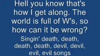 Death, Death devil, devil, devil, devil, evil, evil, evil, evil song   Voltaire with Lyrics