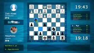 Chess Game Analysis: Zaki Alawi - AlaaAnka : 0-1 (By ChessFriends.com)
