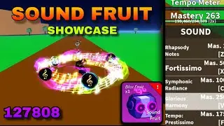 Sound Fruit Showcase in detail in blox fruits Update 20 