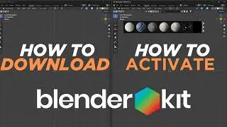 Blender Kit - How to Download and Activate Add-on in BLENDER 4.1