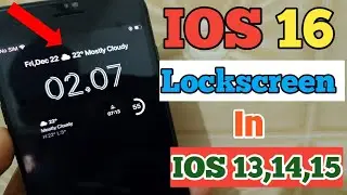 How to set IOS 16 Lock Screen in iphone 7/7plus/6/6plus.// #laddidhiman #viral #ios //