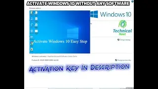 How to Activate Windows 10 without any software