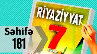 Riyaziyyat 7 ci sinif. seh 181. İkidəyişənli Xətti Tənliklər Sistemi / dersimiz riyaziyyat
