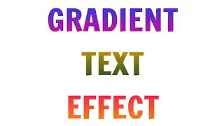 Simple Gradient Text Effect Using HTML and CSS only
