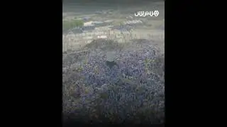 مشاهد جوية لوقوف الحجاج على جبل عرفات لأداء الركن الأعظم للحج