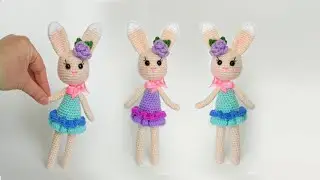 🌸I’ll do this and teach you🌸How to crochet a Ballerina Bunny detailed master class🌸