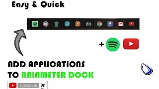 Rainmeter Dock - How to add app shortcuts/ .exe files