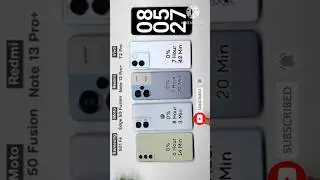 Moto Edge 50 Fusion vs Vivo T2 Pro vs Redmi Note 13 Pro Plus vs Samsung S21 Fe Battery Drain Test!