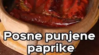 Posne punjene paprike iz zemljanog pekača