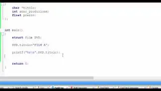 Linguaggio C - Struct e array di struct