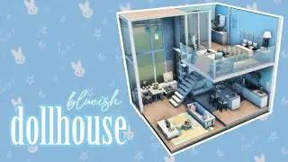 Blue Dollhouse NO CC | The Sims 4 Speed Build