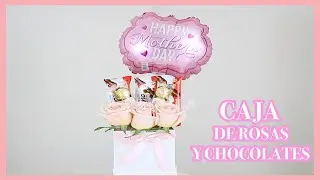 CAJA DE CHOCOLATES Y ROSAS