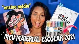 MEU MATERIAL ESCOLAR 2021 | 1° ANO DO ENSINO MÉDIO !!! 📚 - Alice Mendes
