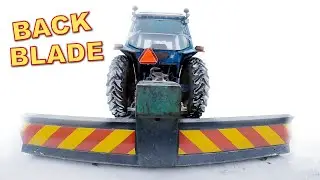 Attaching a backblade to tractor 3-point hitch.