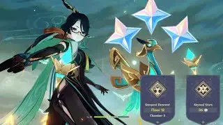 Abyss 4.4 [FLOOR 12] [9 ☆ ] | Genshin Impact | Stall Bosses Wenut and Serpent