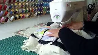 Pillowcase with the piece from the 3D video