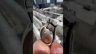 $225,000 Ring Made by Hand. Check out the making of this ring on my channel. #jewelry #ringmaking