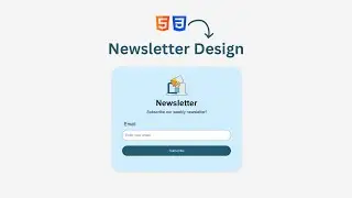 newsletter design using html css with source code