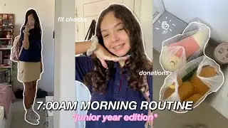 7:00AM SCHOOL MORNING ROUTINE *junior year* | Milana Blogs