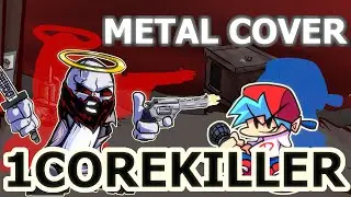 FNF - 1COREKILLER Metal Guitar Cover #FnF #Metal #Cover