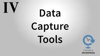 ChronoScan ENTERPRISE Web Interface Basics IV - Data Capture Tools
