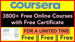 Coursera Courses For Free with Certificate || Get 3800 paid Courses Of Coursera For Free ||