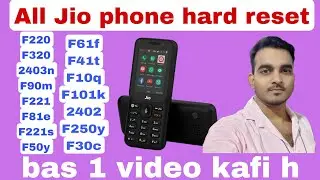 All Jio phone hard reset | all JIO LOCK and HANG ON LOGO solution 100% work 👉 bas 1 video kafi h 👈