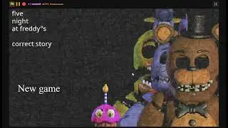 fnaf correct story vhs, game without sound :( (main menu)(won't come out)