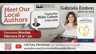 Councillor Mike Cohen Meets Your Local Authors: Gabriela Embon presents 