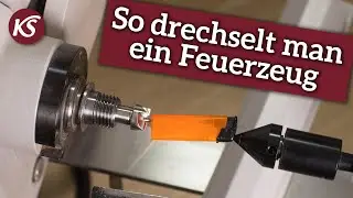 Feuerzeug Bausatz drechseln mit Drechsler Kai Pfleger