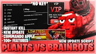Plants Vs Brainrots Script *NO KEY* - New Update, Brainrot Spawner, Commando Apple, Dupe & More! 🍎🔫