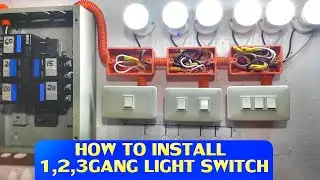 Paano mag Install 1,2,3gang Switch sa Ilaw